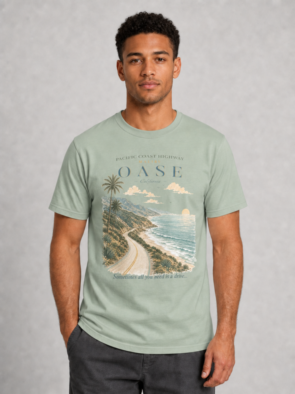 Pacific Coast Highway / Front Only | Comfort Colors