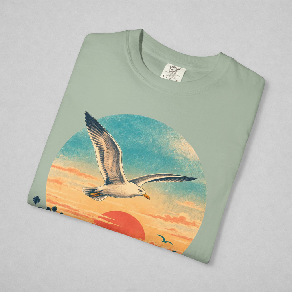 Folded Bay T-shirt with seagull