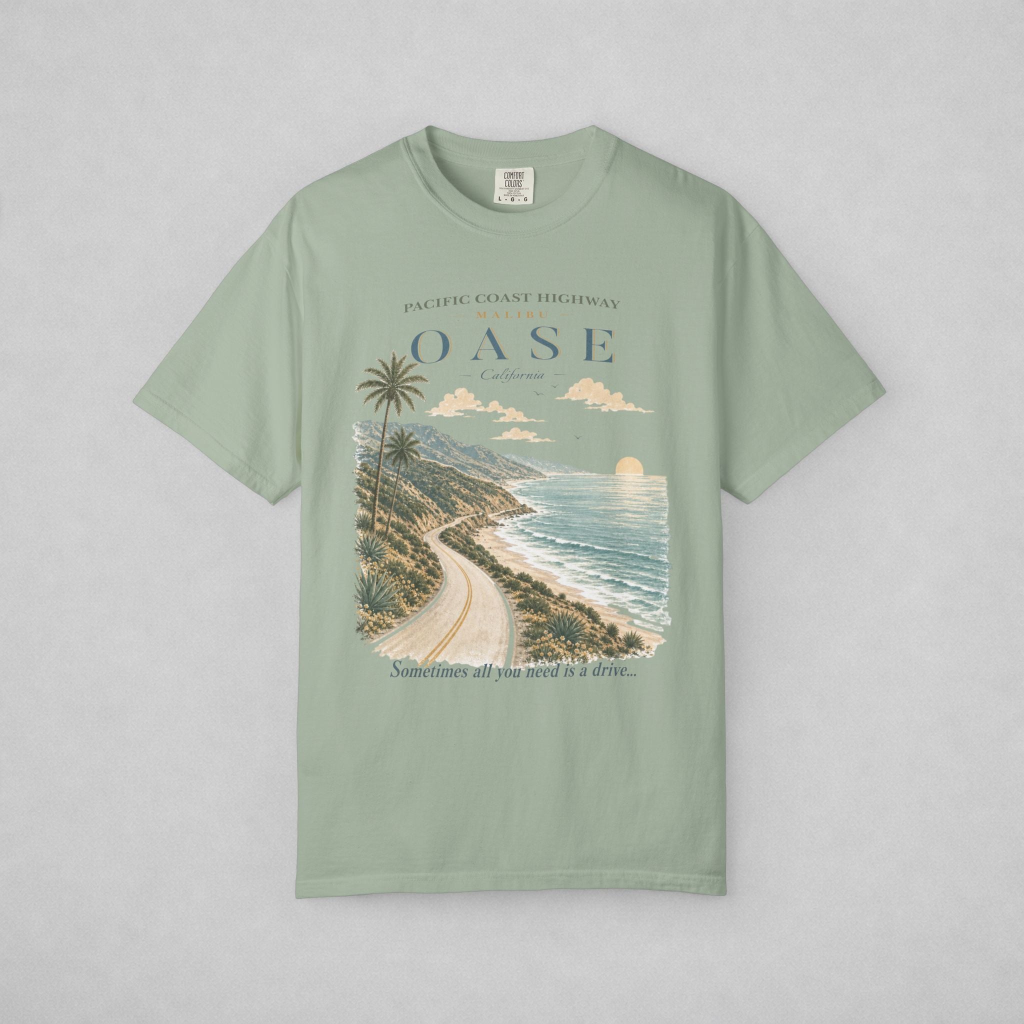 Pacific Coast Highway / Front Only | Comfort Colors