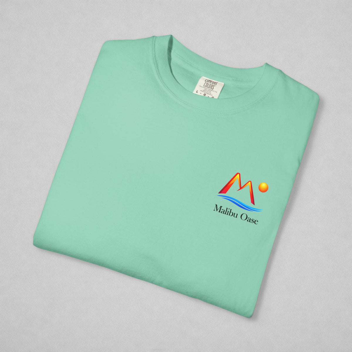 Island Reef.  Folded with "Malibu Oase" logo.